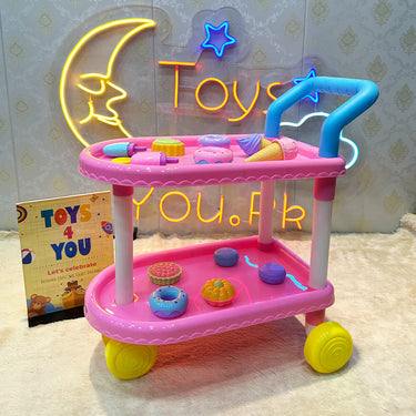 DESSERT COMPLETE SET CART TROLLEY